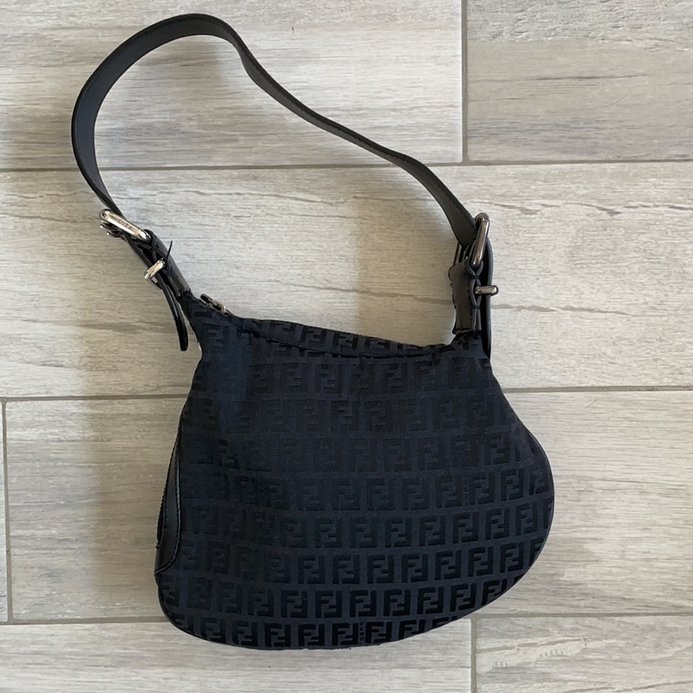 Vintage Fendi Black Shoulder Bag